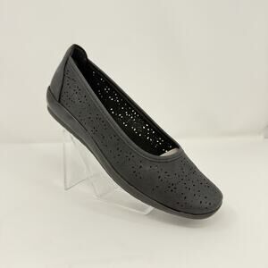 Easy Spirit Alessia3 Women’s 10 W Black Ballet Flats Comfort Slip On Shoes